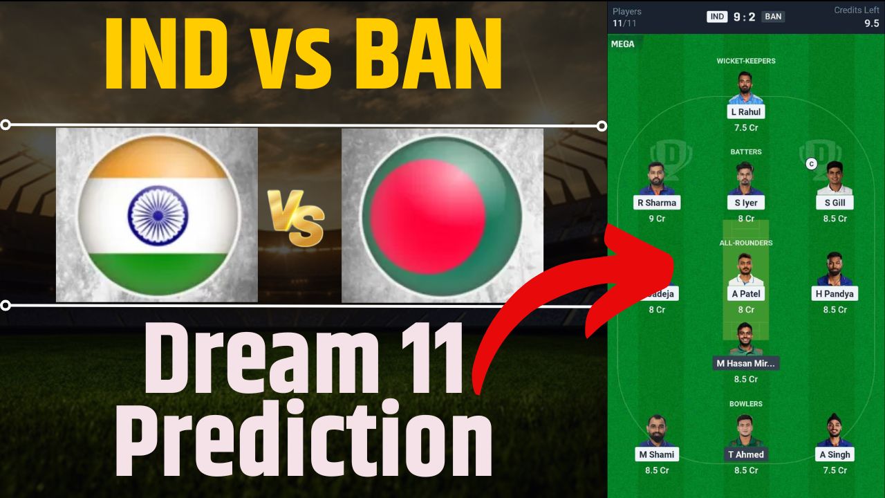 IND vs BAN Dream11 Prediction in Hindi, Fantasy Cricket, Pitch Report, Dream11 Team, 2nd Match, Group A, ICC Champions Trophy 2025