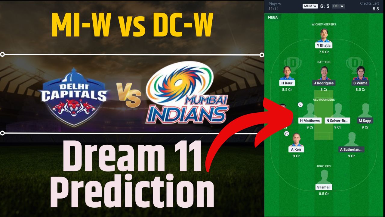 MI-W vs DC-W Dream11 Prediction in Hindi, Fantasy Cricket, Pitch Report, Dream11 Team, 2nd Match, Women’s Premier League 2025