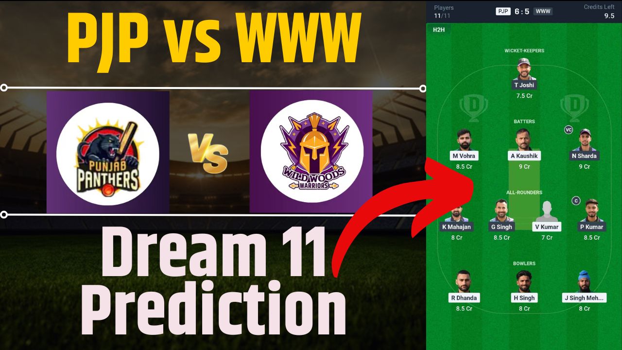 PJP vs WWW Dream11 Prediction in Hindi, Fantasy Cricket, Pitch Report, Dream11 Team, T20 Match, Chandigarh T20 2025