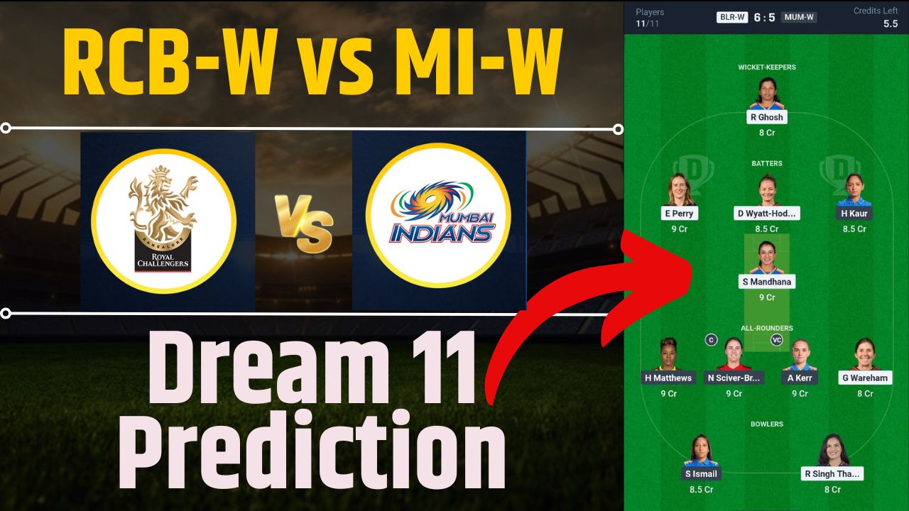 RCB-W vs MI-W Dream11 Prediction in Hindi, Fantasy Cricket, Pitch Report, Dream11 Team, 6th Match, Women’s Premier League 2025