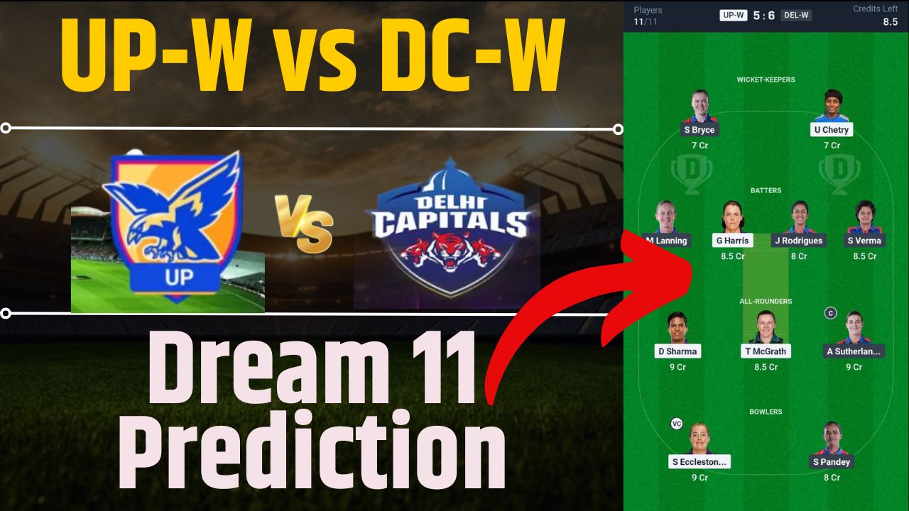 UP-W vs DC-W Dream11 Prediction in Hindi, Fantasy Cricket, Pitch Report, Dream11 Team, 6th Match, Women’s Premier League 2025