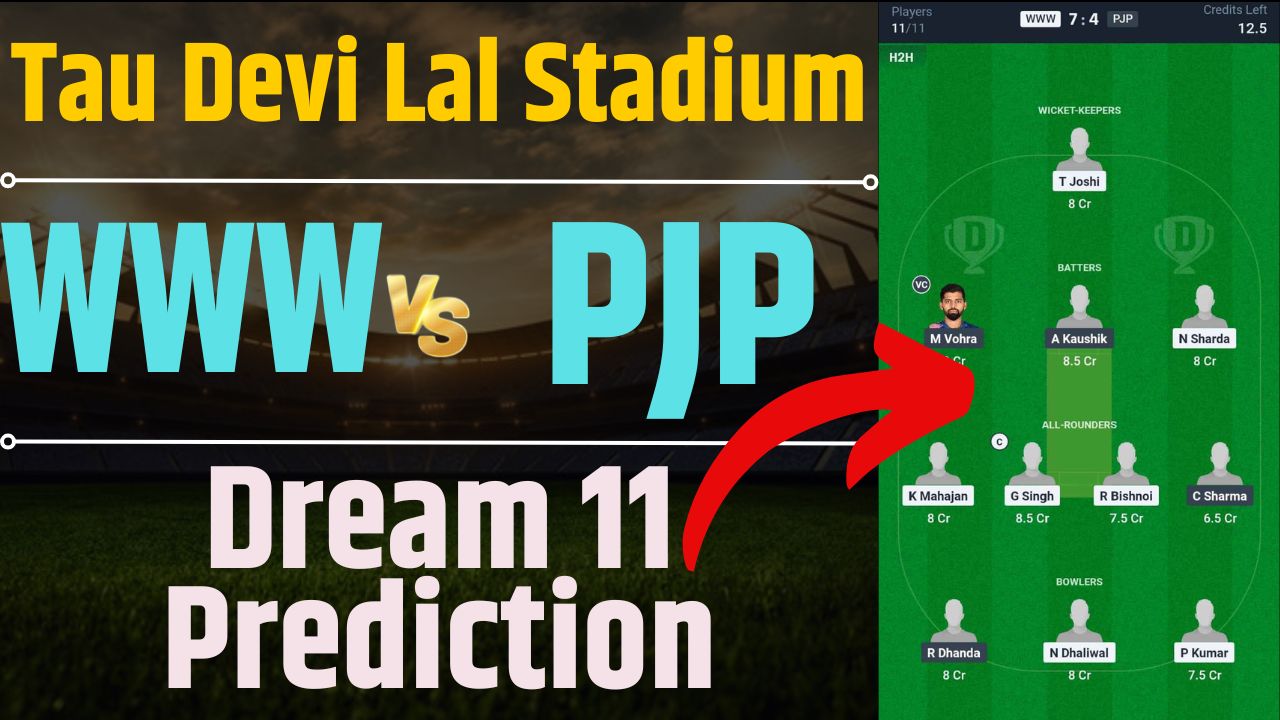 WWW vs PJP Dream11 Prediction in Hindi